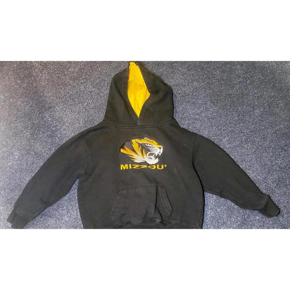 Youth Boys Mizzou Black and Yellow Hoodie Boys Size XL (7)